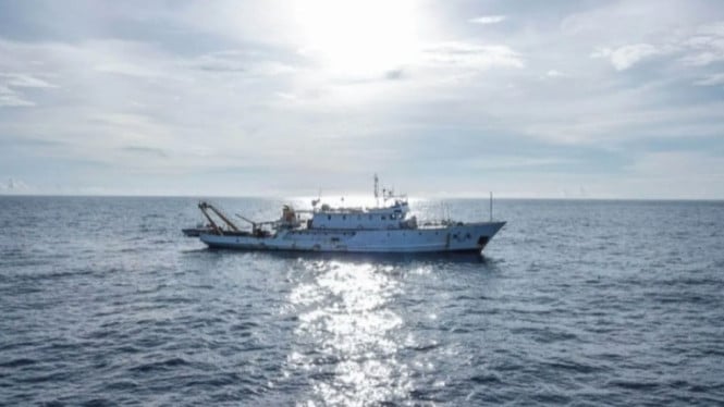 Kapal ekspedisi di Laut China Selatan (ANTARA)