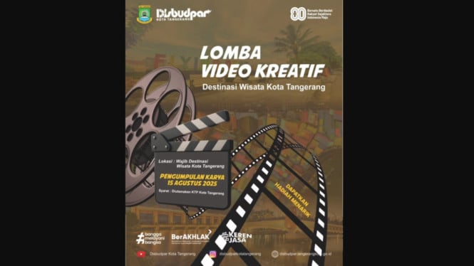Poster Lomba Video Kreatif Wisata Tangerang 2025