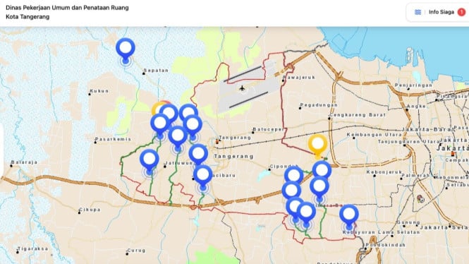 Memantau Tinggi Muka Air Sungai di Kota Tangerang secara real-time