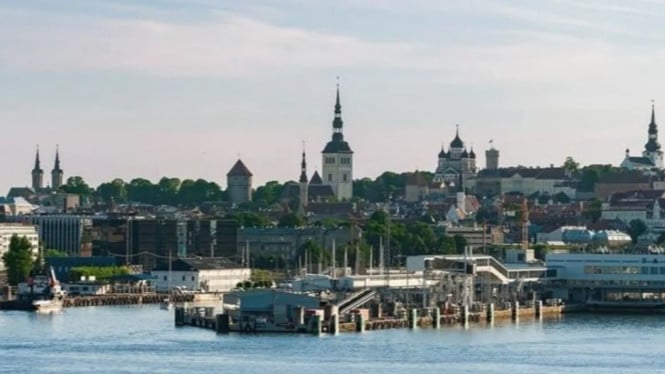 Pemandangan sebuah kota di Estonia. ANTARA