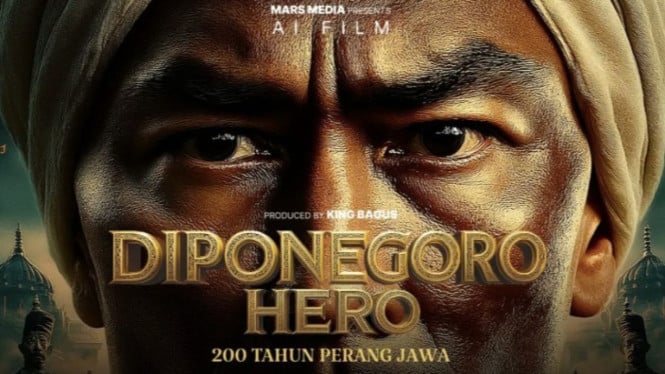 Poster film "Diponegoro Hero: 200 Tahun Perang Jawa"