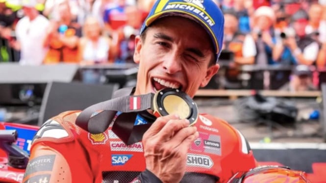 Pembalap Ducati Lenovo Team Marc Marquez