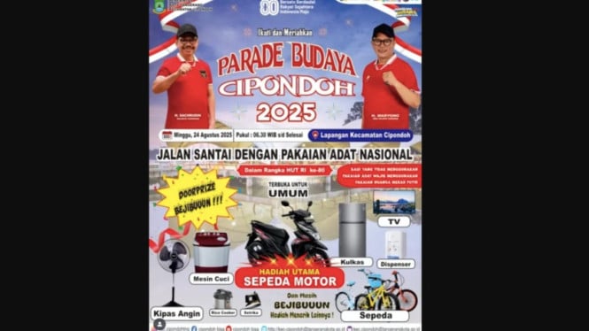Poster Parade Budaya Cipondoh 2025