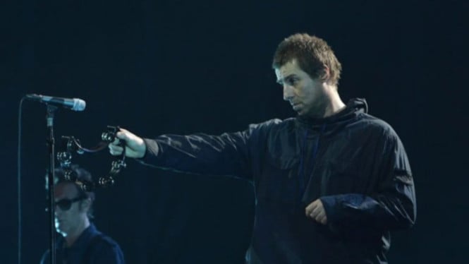 Liam Gallagher saat konser OASIS World Tour 2018