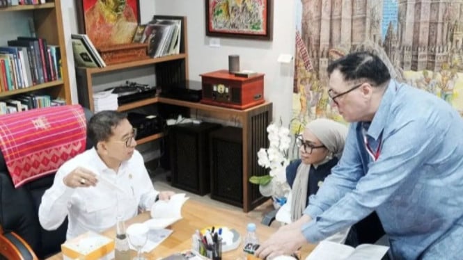 Fadli Zon saat lakukan audiensi dengan Yayasan Wage Rudolf Soepratman