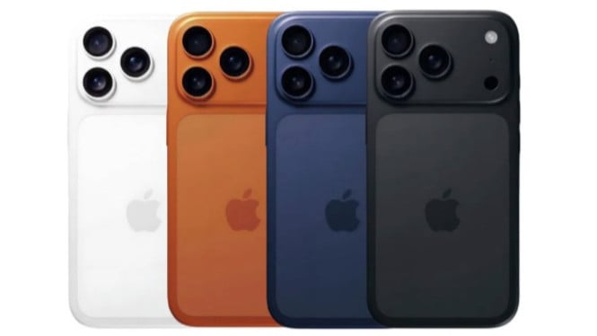 Tampilan potensi warna iPhone 17 Pro