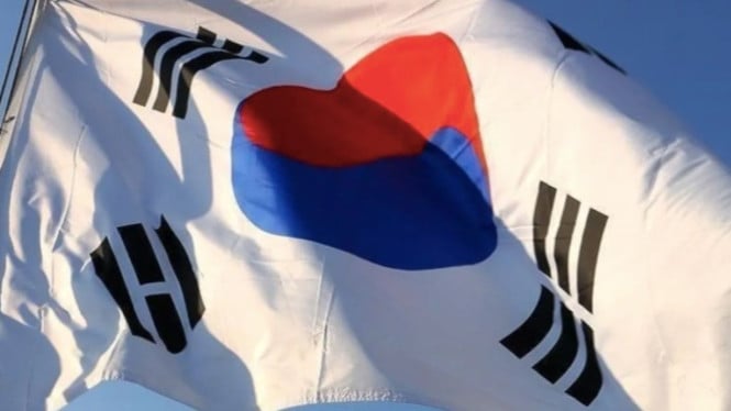 Ilustrasi bendera Korea Selatan
