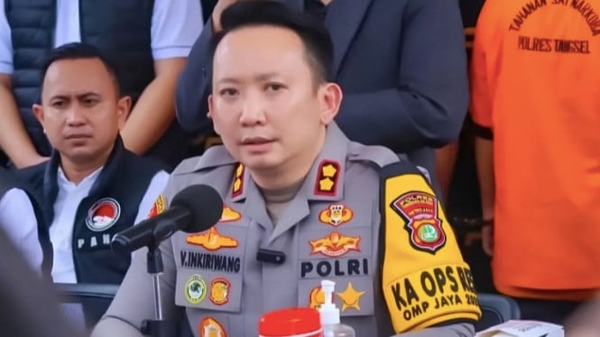 Kapolres Tangsel, AKBP Victor Daniel Henry Inkiriwang.
