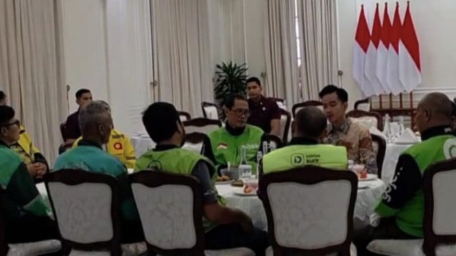 Wapres Gibran berdialog dengan perwakilan pengemudi ojek online