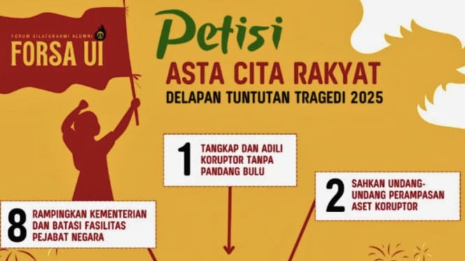 Petisi Astacita Rakyat yang dideklarasikan oleh Forsa UI