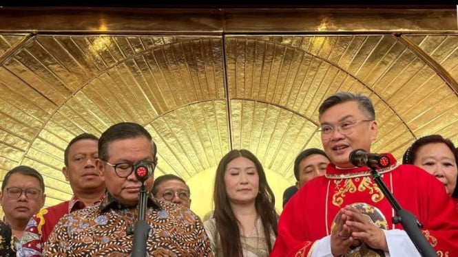 Pramono Anung resmikan Gereja Katolik Paroki Lubang Buaya