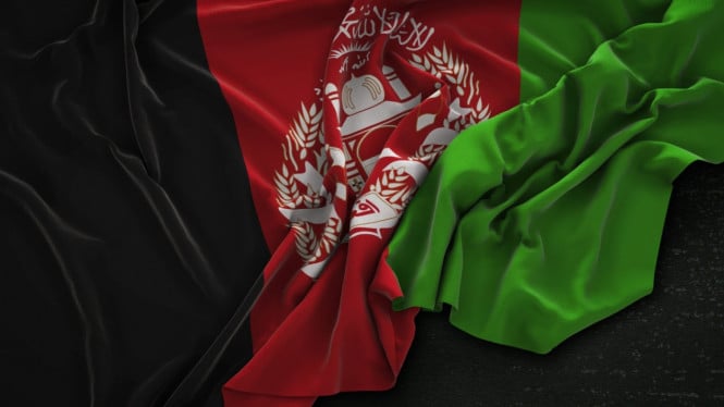Ilustrasi bendera Afghanistan