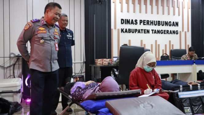 Dishub Kabupaten Tangerang Gelar Donor Darah dan Layanan Gratis