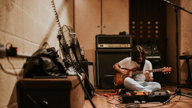 Ilustrasi studio musik