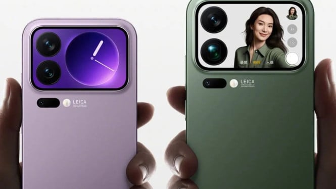 Tampilan Xiaomi 17 Pro dan 17 Pro Max.