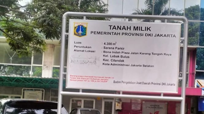 Parkir liar di lahan Pemprov DKI Jakarta