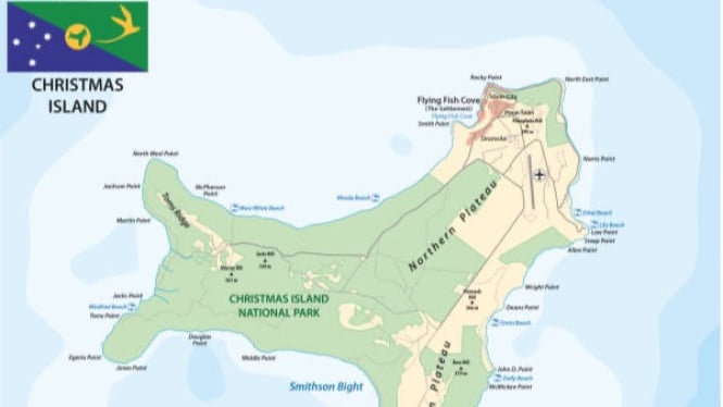 Ilustrasi Pulau Natal