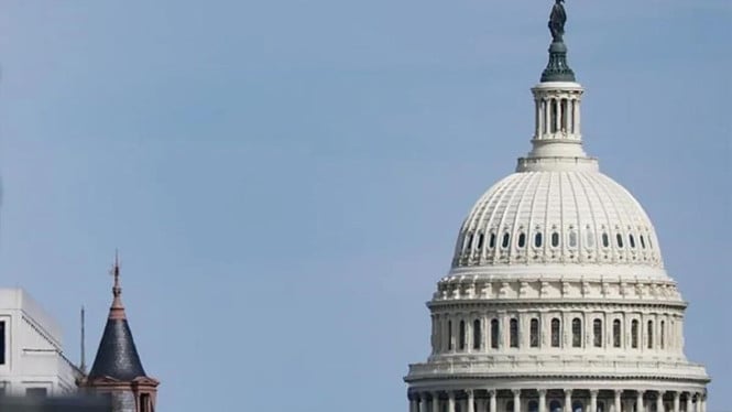 Gedung Capitol AS di Washington, D.C., Amerika Serikat