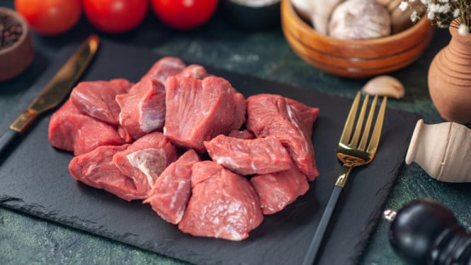 IIustrasi daging merah