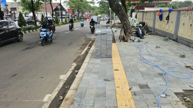 Revitalisasi Trotoar Ciater Tahun 2025