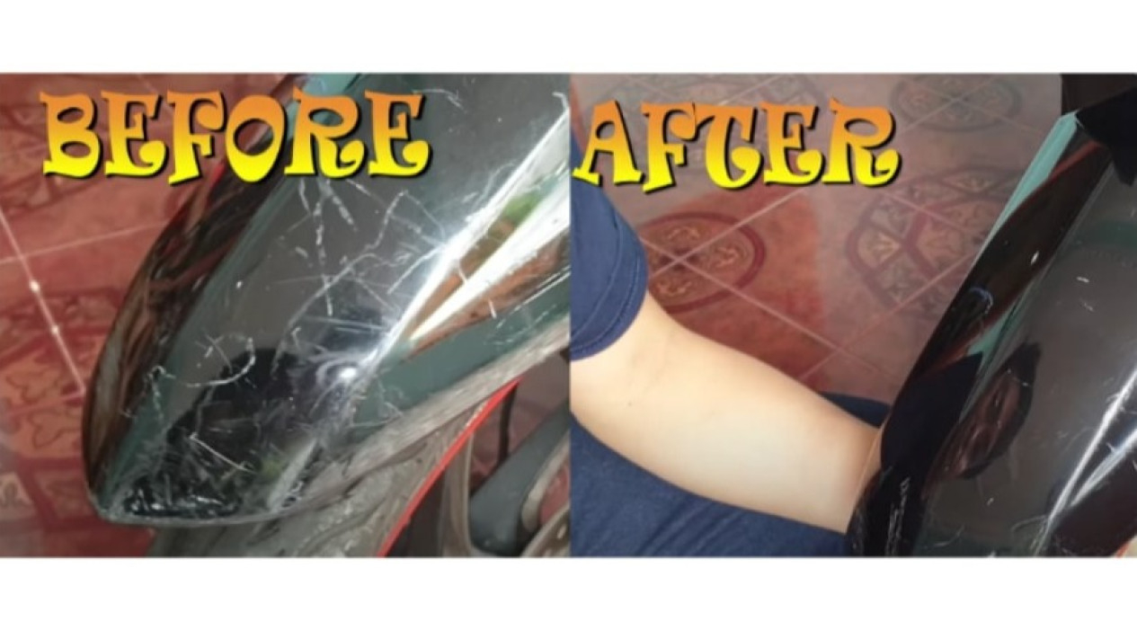 Hilangkan Baret Motor