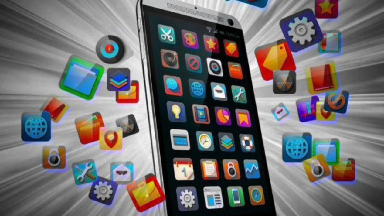 Aplikasi di handphone