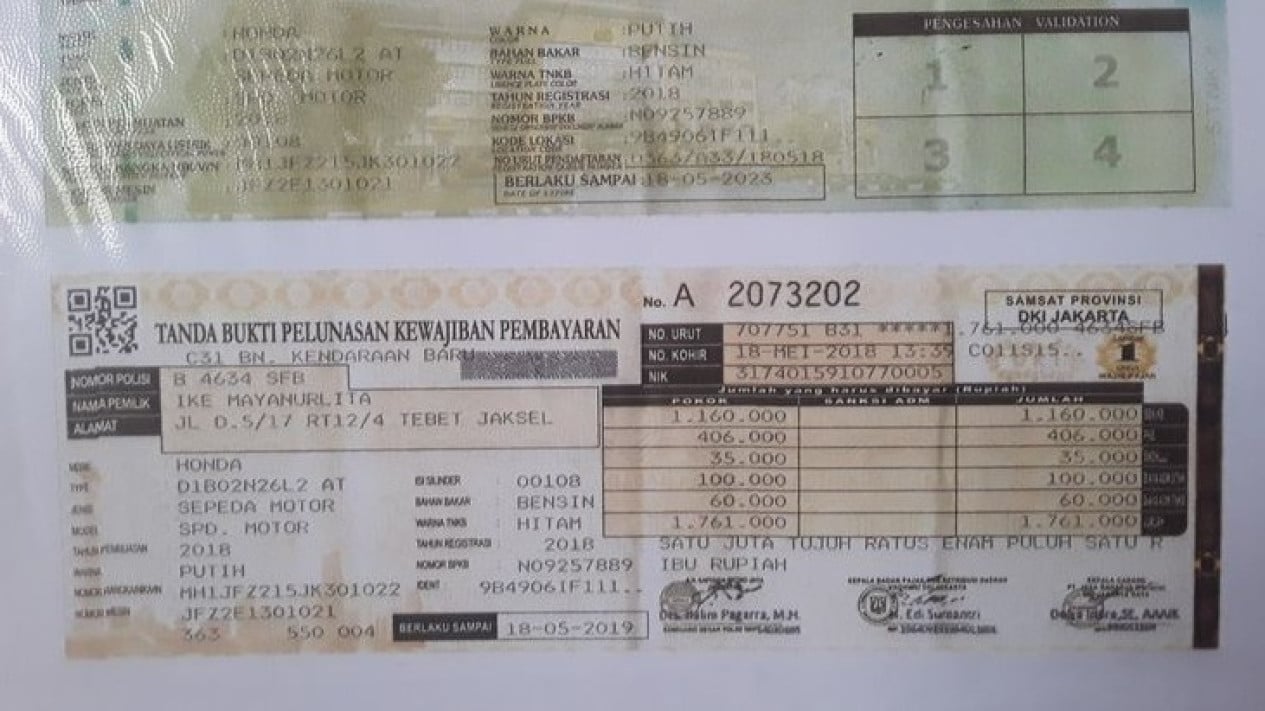 ayar STNK Online Langsung Antar ke Rumah Tanpa Antre