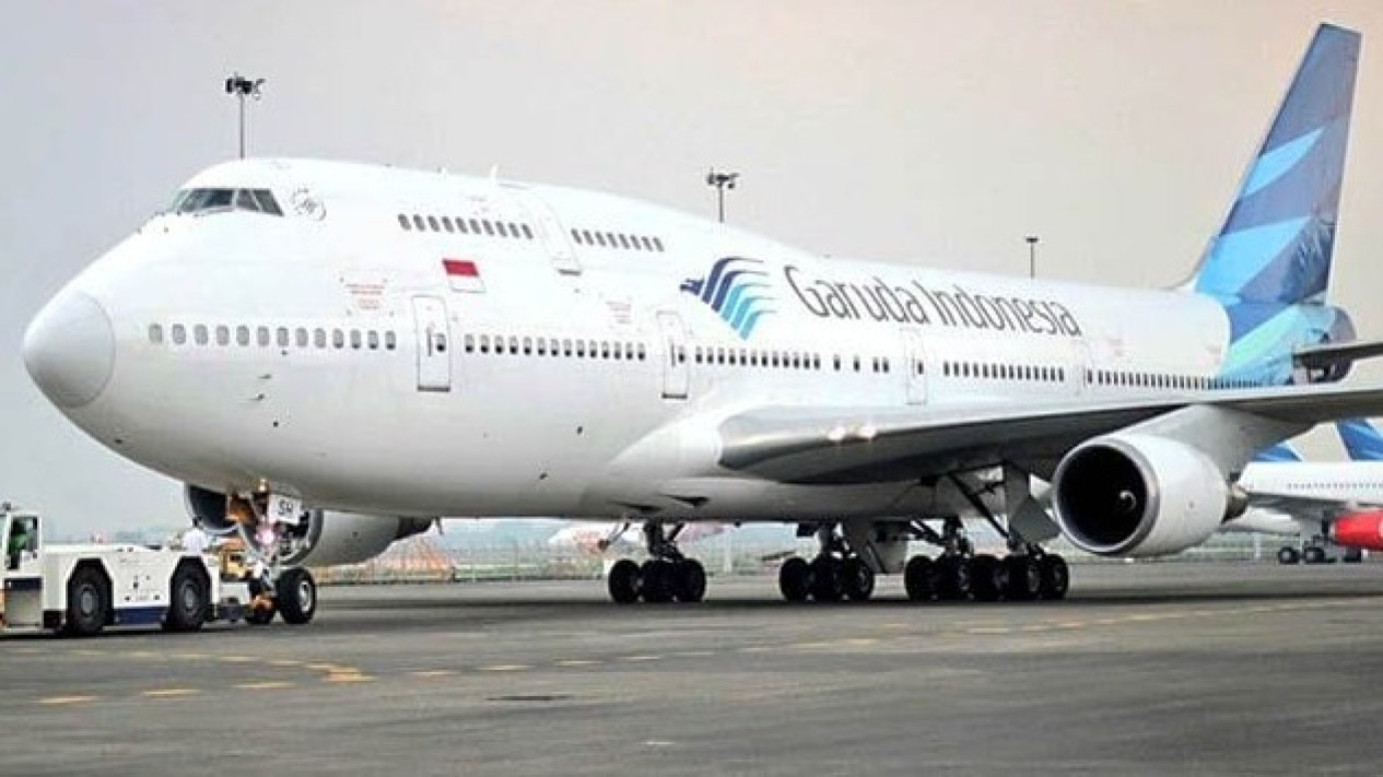 Pesawat Garuda Indonesia.