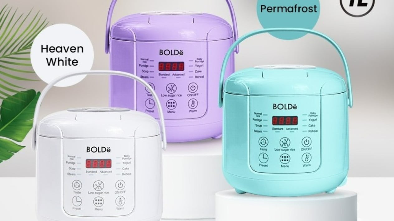 BOLDe Smart Less Sugar Digital Rice Cooker 1L - Lilac Breeze