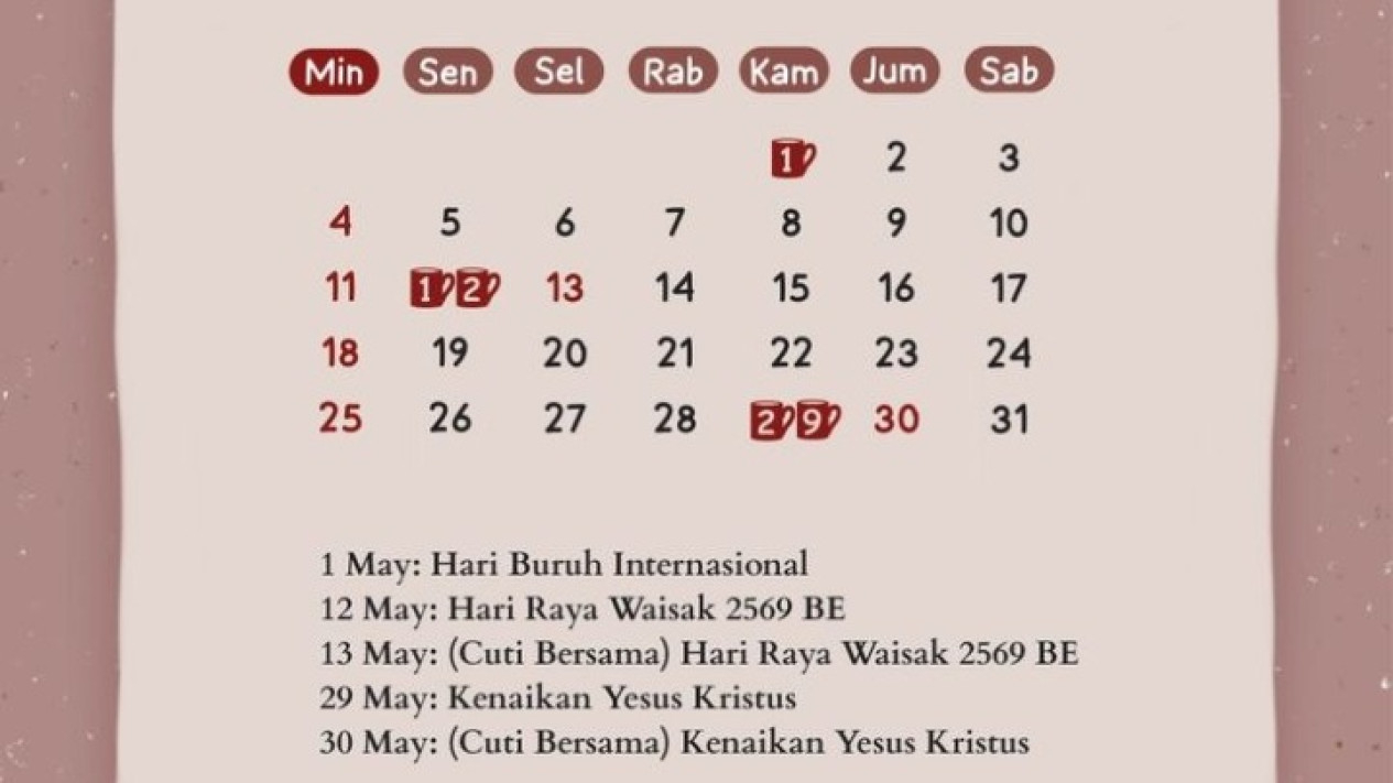 Bulan Mei 2025
