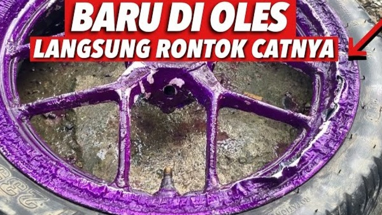 Merontokan Cat Velg Motor