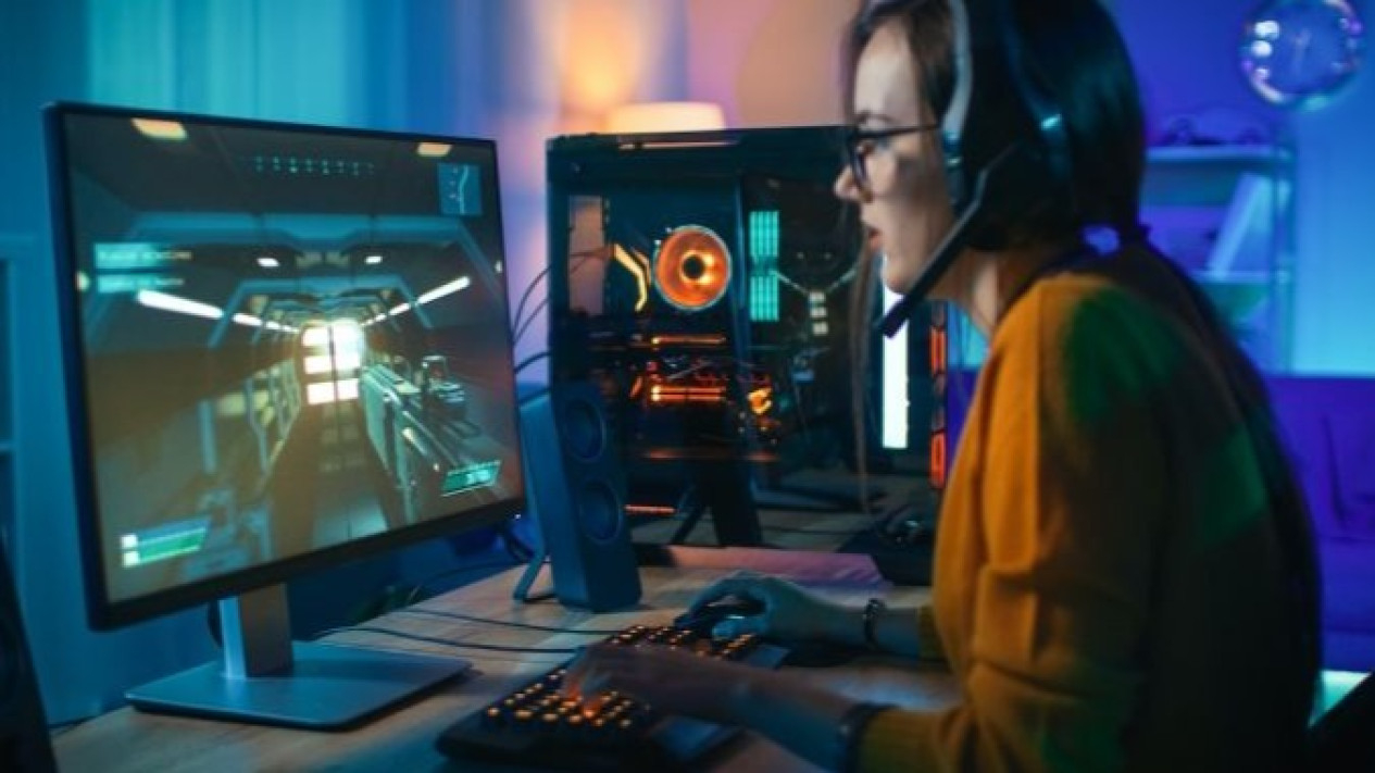 Ilustrasi Bermain Video Game