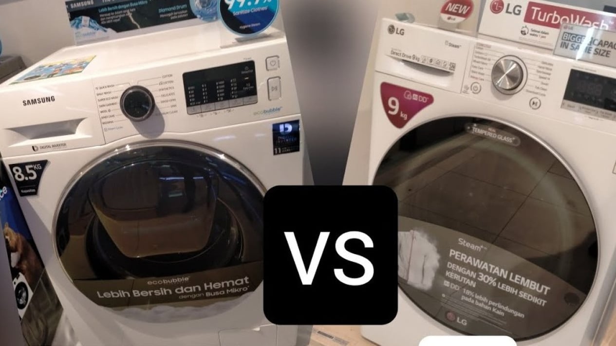 Samsung vs LG Mesin Cuci 8 Kg