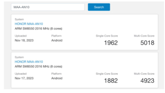 Honor 400 Pro runs Geekbench Honor 400 Pro runs Geekbench