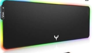 Mouse Pad Gamer RGB Gaming Mousepad 15W Wireless Charger