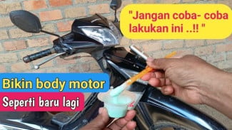 Cara Murah Membersihkan dan Mengkilapkan Body Motor Kusam, Hasil Kinclong Awet Lama