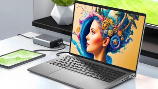 Laptop Acer Swift Go 14 AI Punya LED Touchpad yang Nyala Saat Fitur AI Aktif, Keren Banget!