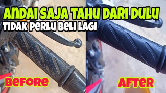 Cara Ampuh Bersihkan Handgrip Motor Bernoda Pakai Pasta Gigi Dijamin Kinclong Seperti Baru!