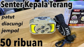 Mau Hiking atau Camping? Cek 5 Senter Kepala Super Terang 2025 Harga Mulai 30 Ribuan