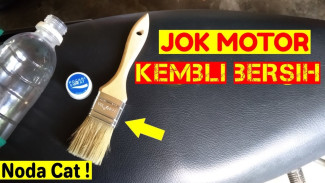 Cara Praktis Hilangkan Noda Cat Bandel di Jok Motor, Auto Kinclong Lagi!