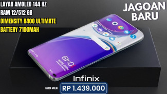 Smartphone Infinix RAM 12GB Storage 512GB Baterai Awet Harga Terjangkau