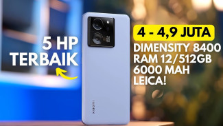 Lima HP Terbaik 4 Jutaan 2025 Spek Flagship Gaming Fotografi Bikin Tetangga Iri