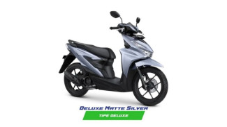 Honda Beat Deluxe Warna Silver, Makin Keren dengan Fitur Alarm Canggih!