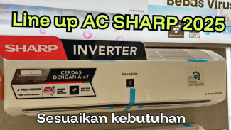 AC Sharp Lineup Lengkap 2025, Mulai 3 Jutaan Udah Dapat Plasma!