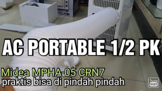 AC Portable Midea Setengah PK, Solusi Hemat Tanpa Pasang Instalasi Ribet!
