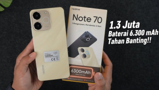 Realme Note 70 Sejutaan: Baterai 6300 mAh, Tahan 2 Hari!