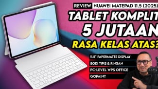 Tablet Huawei MatePad 11.5 Bonus Keyboard Stylus, Tipis 6.1mm Awet!