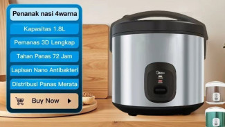 Nasi Anti-Basi 72 Jam! Rice Cooker Midea MB-YJ530 Cuma 300 Ribuan, Ini Keunggulannya