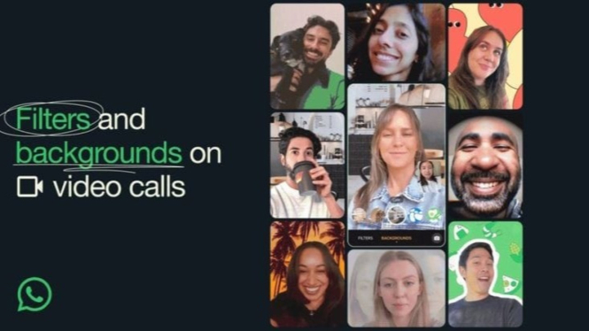 Filters dan Background di Video Call WhatsApp