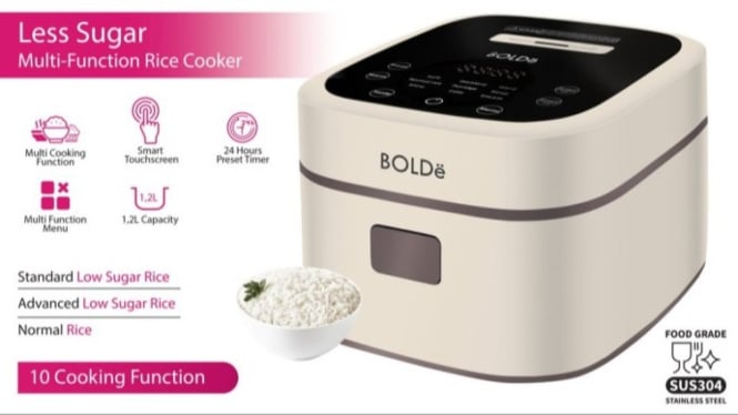 Rice Cooker BOLDe Super Cook Less Sugar